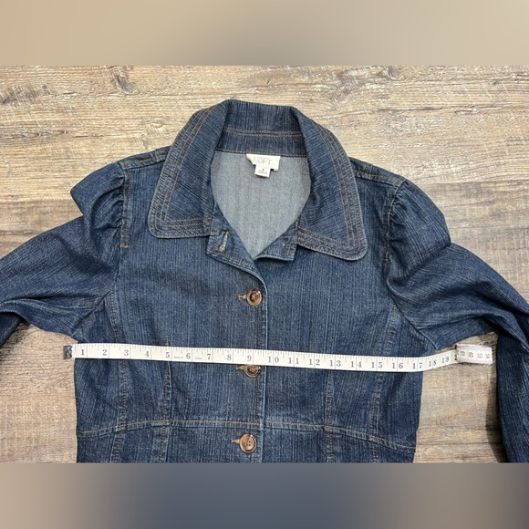 Ann Taylor Loft Button Front Denim Jacket Size 8 - Picture 10 of 12
